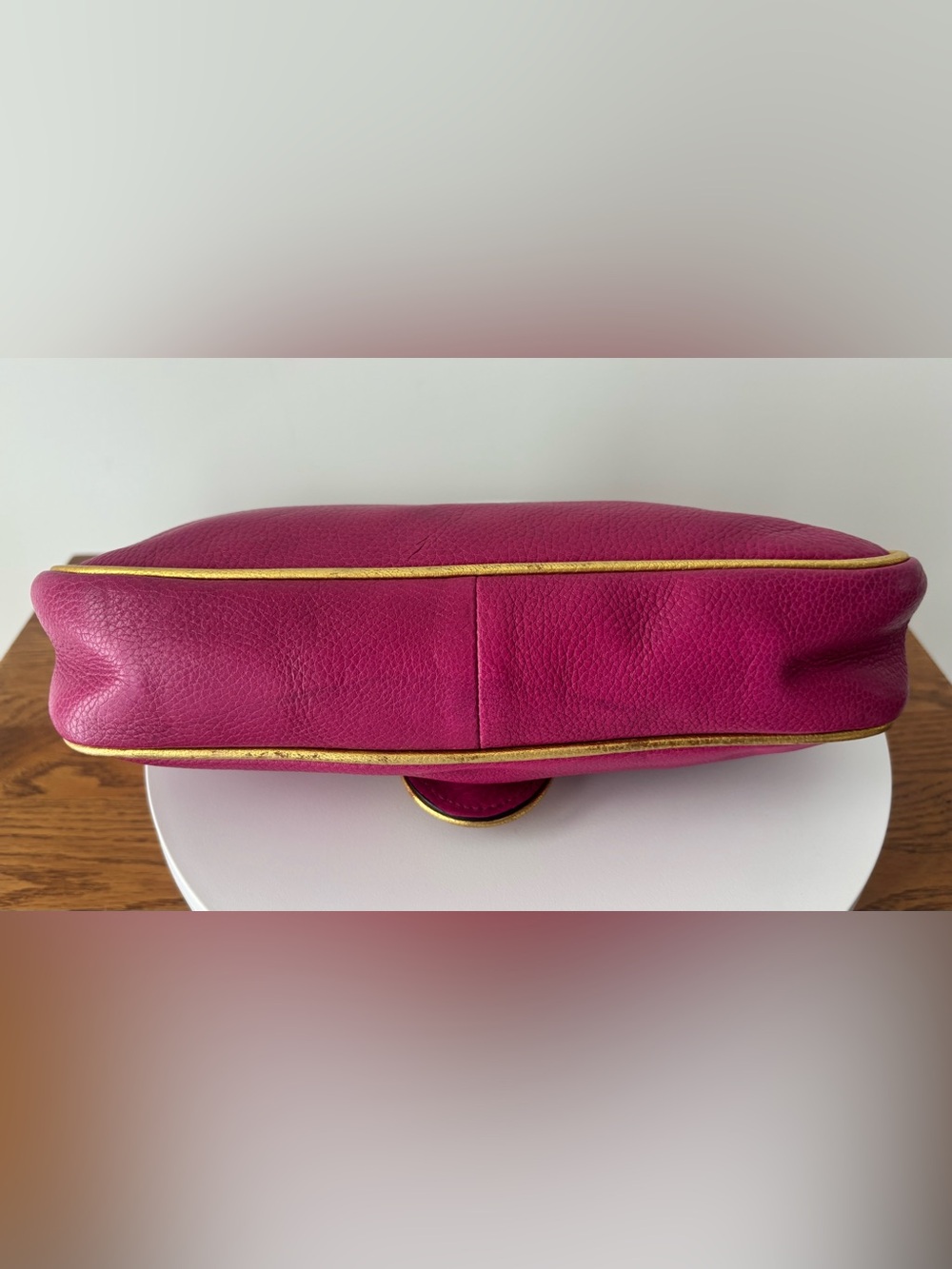 Dooney & Bourke Y2K Fuchsia Hayden Panettiere Leather Clutch - RARE - Picture 12 of 14